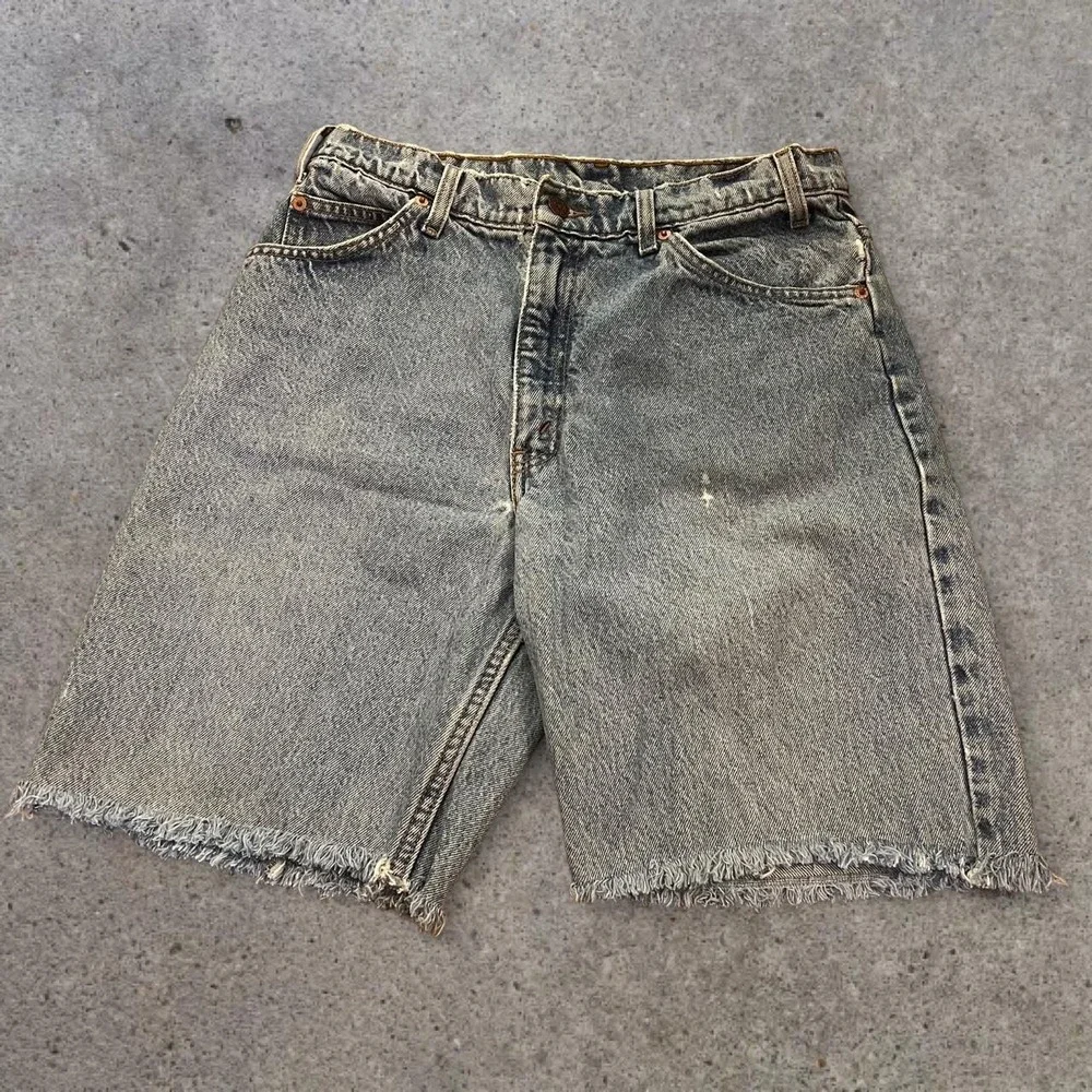 Vintage 90s Levi's 550 Orange Tab Jorts - Made in USA - Baggy Fit (Fits 30